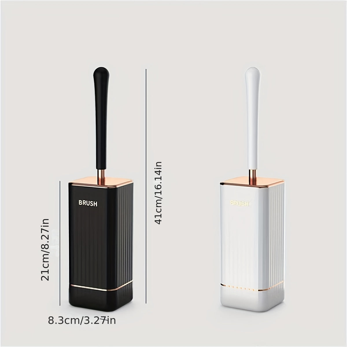 Wall Mounted Toilet Brush with Holder – Long Handle & No-Dead-Corner Cleaning