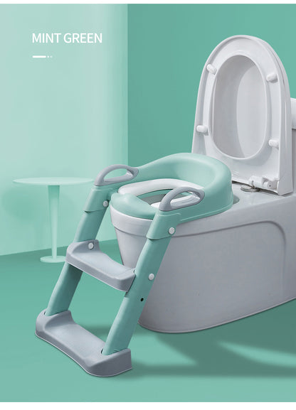 Kids Toilet Training Seat with Step Ladder – Adjustable Toddler Potty Chair