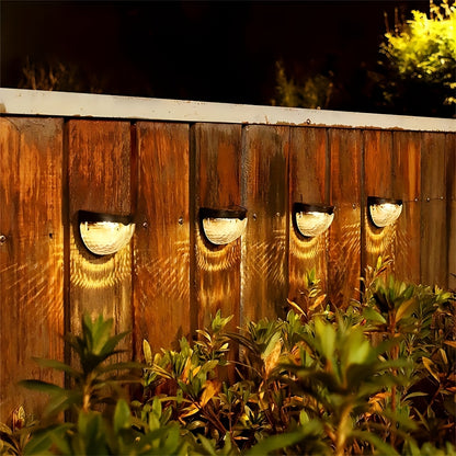 Solar Fence & Deck Lights – Waterproof Outdoor LED Wall Lamps