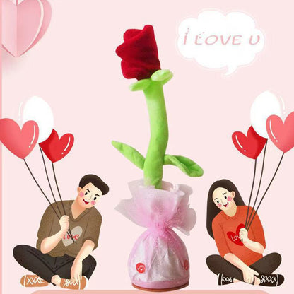 Twisting & Swinging Plush Rose Doll