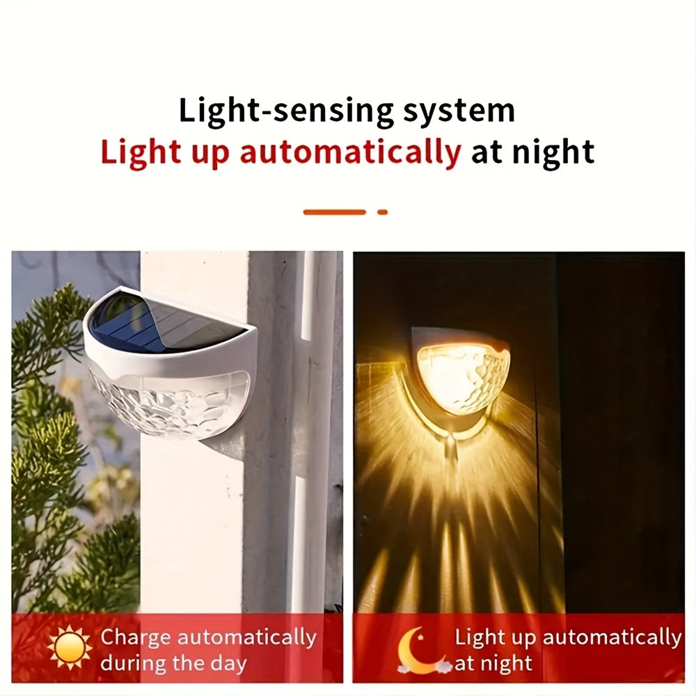 Solar Fence & Deck Lights – Waterproof Outdoor LED Wall Lamps