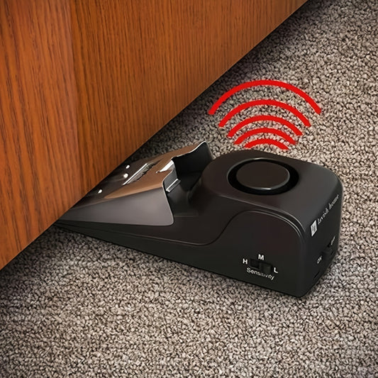 Portable Door Stop Alarm – Travel Security Device for Home, Apartment & Hotel