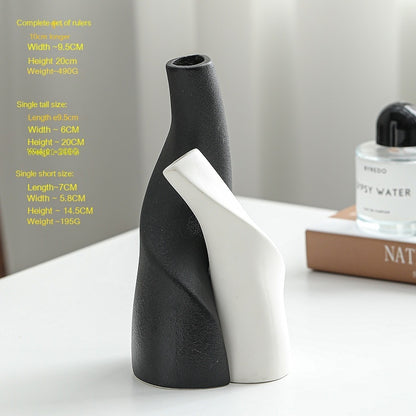 Nordic Ceramic Double-Shaped Vase