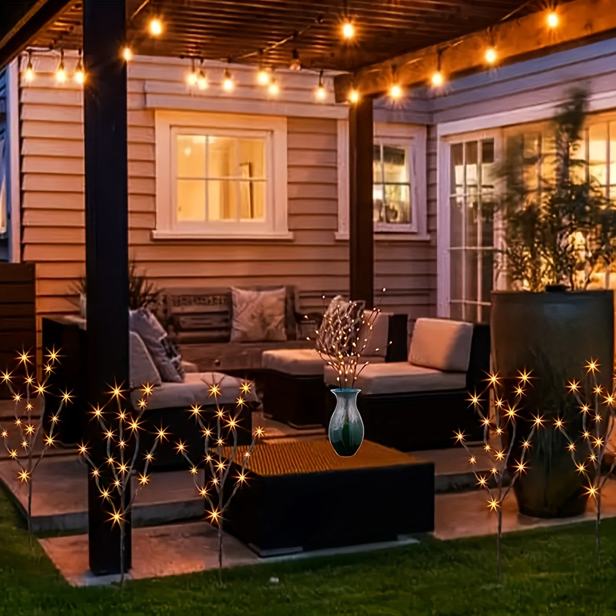 20 LED Branch Lights – Battery Powered Fairy Lights for Indoor Decoration, Weddings, Christmas, Birthdays & Home Decor