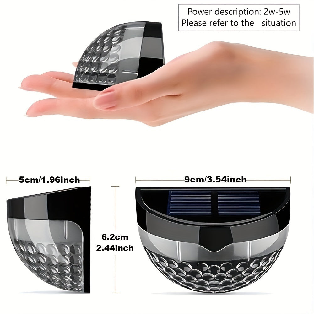 Solar Fence & Deck Lights – Waterproof Outdoor LED Wall Lamps