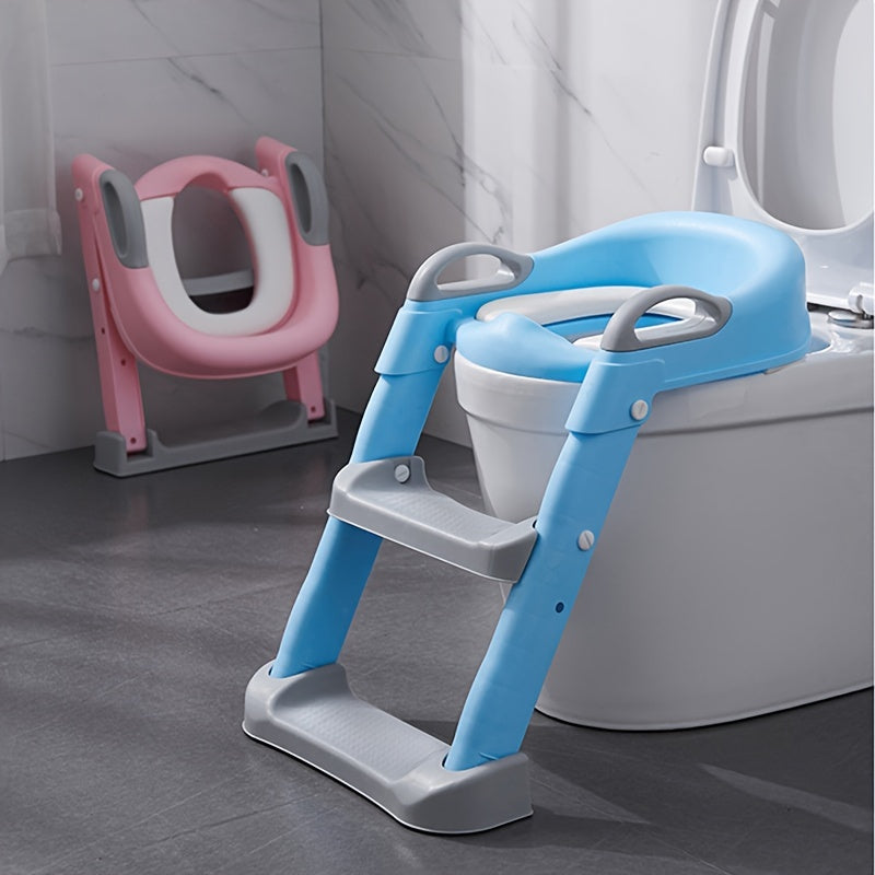 Kids Toilet Training Seat with Step Ladder – Adjustable Toddler Potty Chair