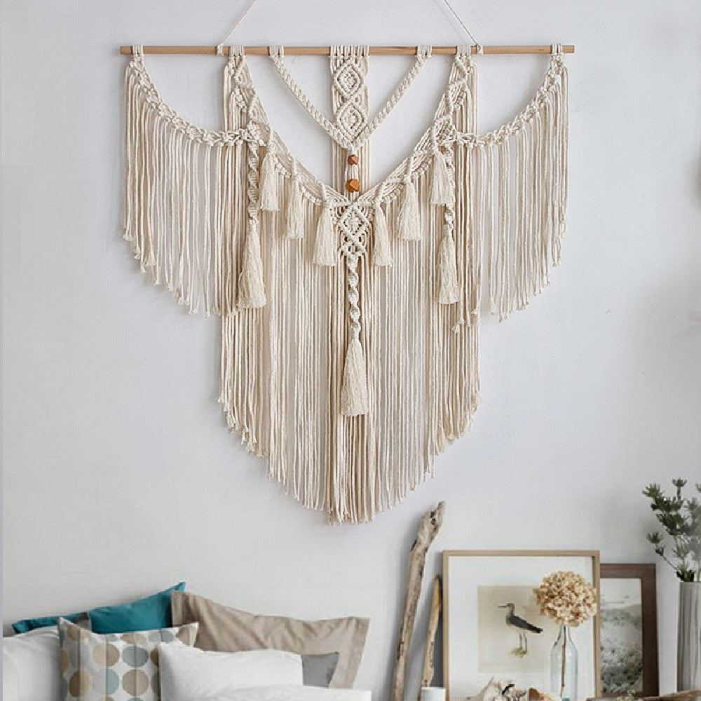 Handmade Cotton Rope Tassel Tapestry