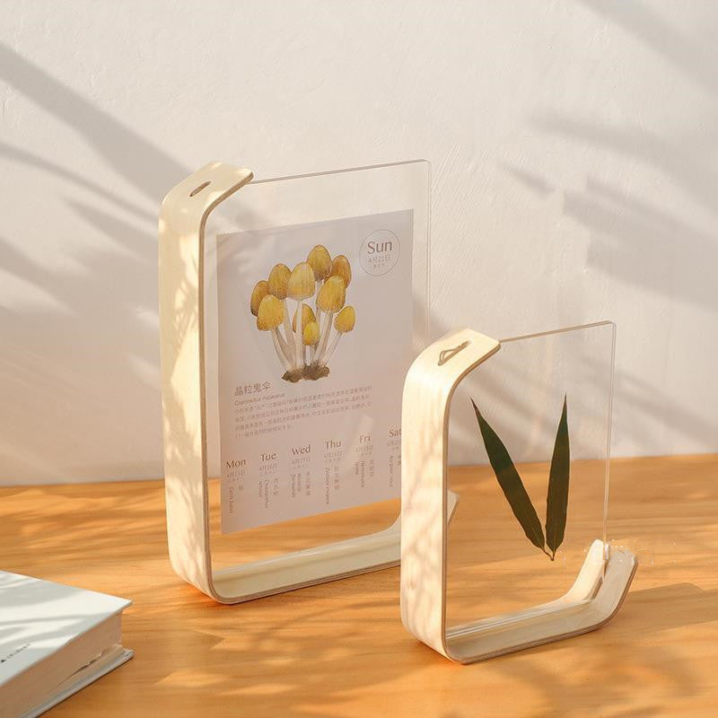 Acrylic Wooden Herbarium Photo Frame