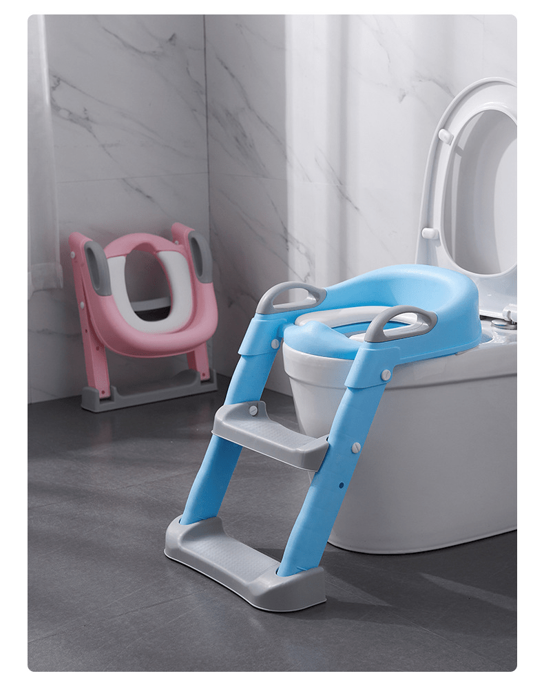 Kids Toilet Training Seat with Step Ladder – Adjustable Toddler Potty Chair