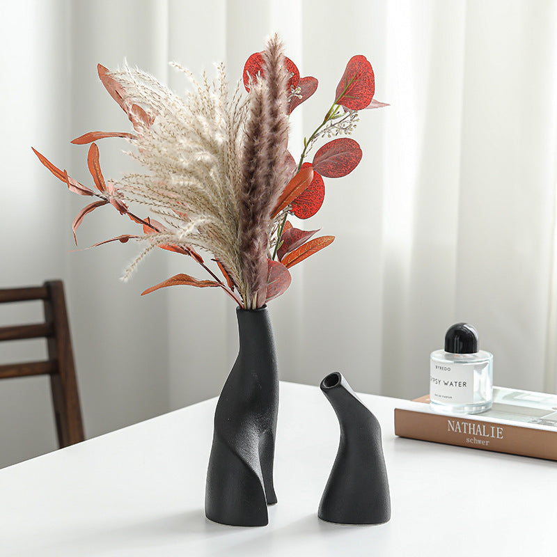Nordic Ceramic Double-Shaped Vase
