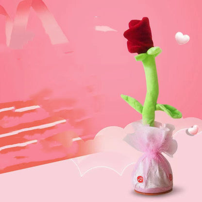 Twisting & Swinging Plush Rose Doll