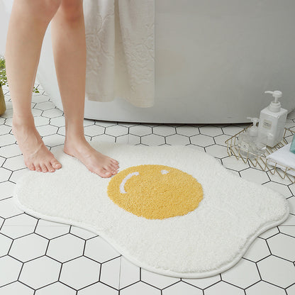 Funny Egg Shaped Entrance Rug