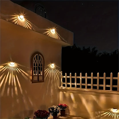 Solar Fence & Deck Lights – Waterproof Outdoor LED Wall Lamps