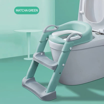 Kids Toilet Training Seat with Step Ladder – Adjustable Toddler Potty Chair