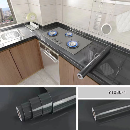Kitchen Oil-Proof & Waterproof Self-Adhesive Wallpaper – PVC Countertop & Cabinet Renovation Sticker