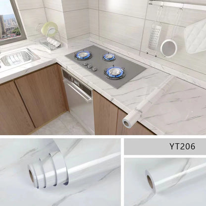 Kitchen Oil-Proof & Waterproof Self-Adhesive Wallpaper – PVC Countertop & Cabinet Renovation Sticker