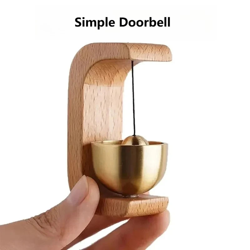 Wooden Doorbell Wind Chime – Modern Home, Car & Holiday Gift Decoration