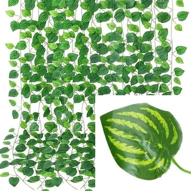 Green Leaf String Lights – Artificial Ivy Vine Fairy Light Garland for Home, Party & Wedding Decoration