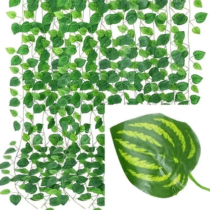 Green Leaf String Lights – Artificial Ivy Vine Fairy Light Garland for Home, Party & Wedding Decoration