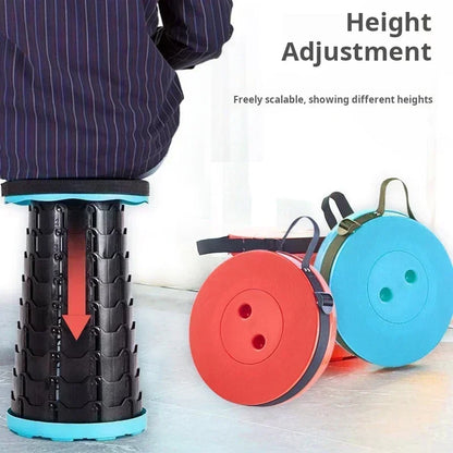 Portable Folding Telescopic Chair – Lightweight, Adjustable & Compact Stool for Camping, Fishing, Beach & Outdoor Adventures