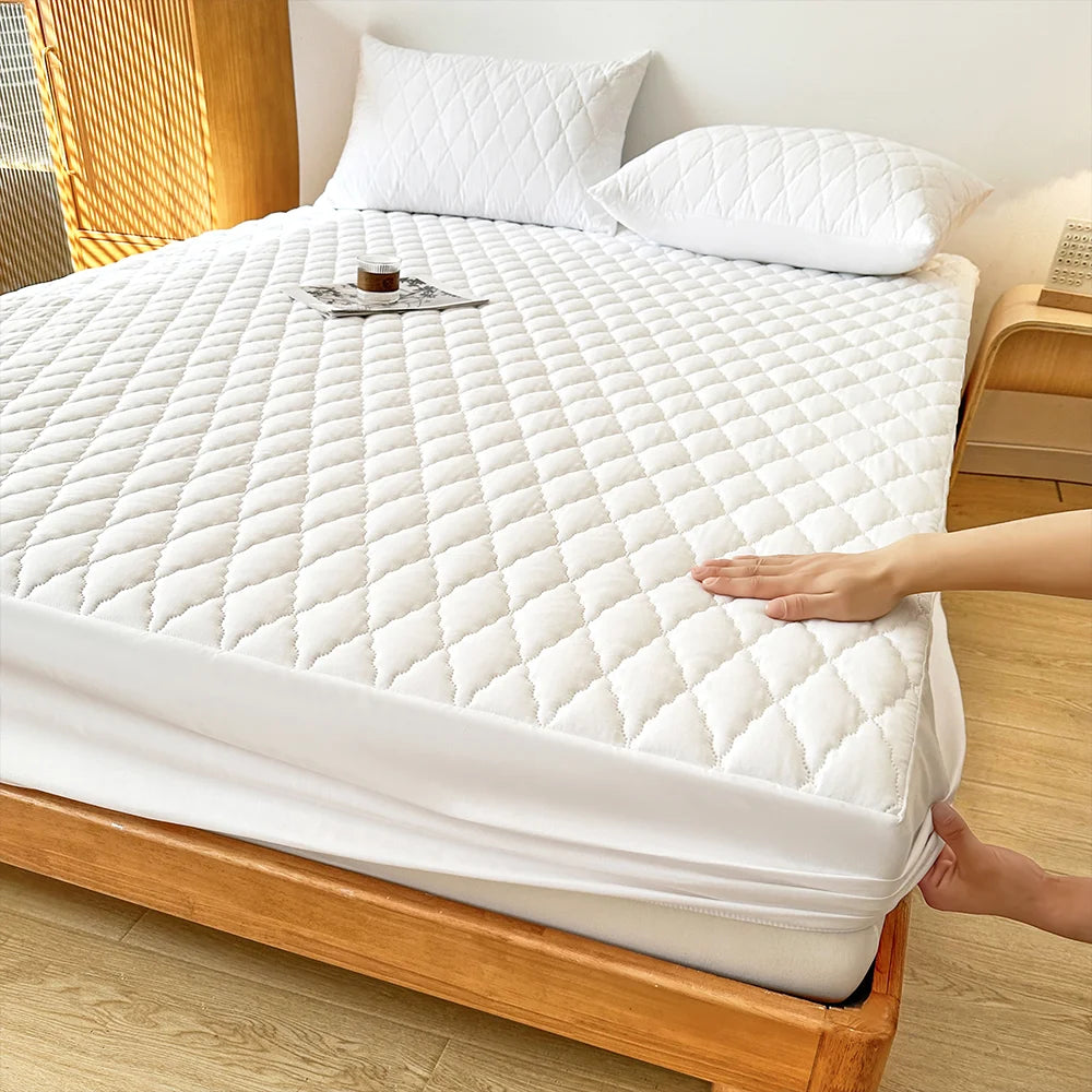 Waterproof Mattress Protector Fitted Sheet – Durable, Breathable & Anti-Dust Mite Bed Cover