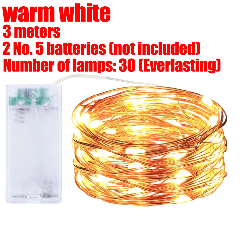 Green Leaf String Lights – Artificial Ivy Vine Fairy Light Garland for Home, Party & Wedding Decoration