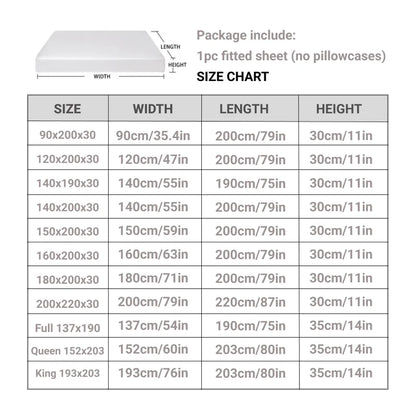 Waterproof Mattress Protector Fitted Sheet – Durable, Breathable & Anti-Dust Mite Bed Cover