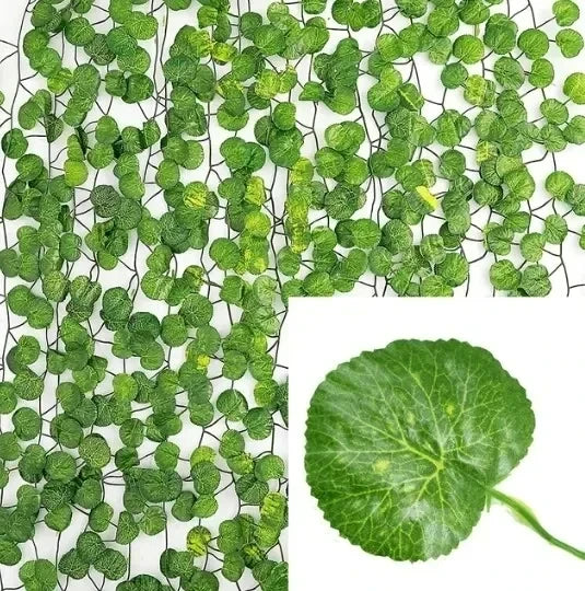 Green Leaf String Lights – Artificial Ivy Vine Fairy Light Garland for Home, Party & Wedding Decoration