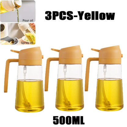 Oil Spray Bottle – Olive Oil Sprayer for BBQ, Cooking, Baking, Vinegar & Kitchen Use