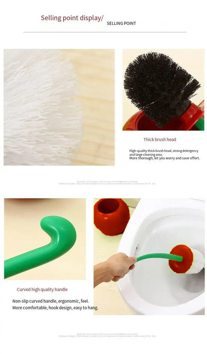Red Toilet Brush – Creative Cherry Shape Holder Set | Bathroom Accessories