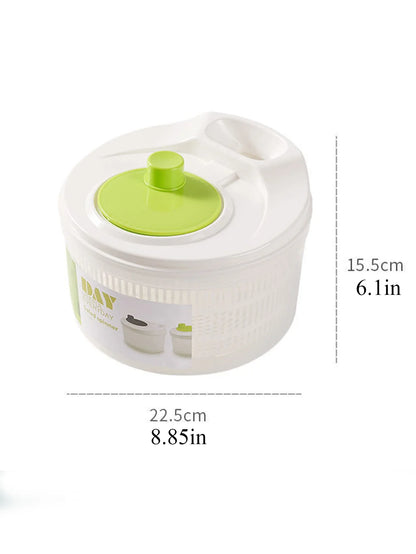 Household Vegetable Dehydrator | Manual Salad Spinner & Fruit Drain Basket