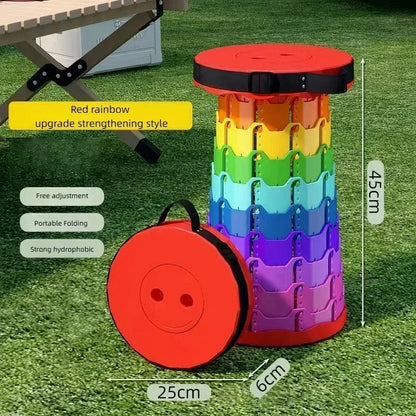 Portable Folding Telescopic Chair – Lightweight, Adjustable & Compact Stool for Camping, Fishing, Beach & Outdoor Adventures