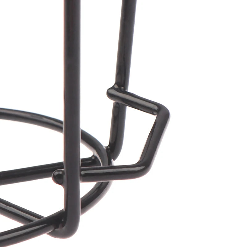 Garden Hanging Plant Iron Rack – Balcony Round Flower Pot Holder for Railing & Fence