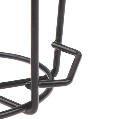 Garden Hanging Plant Iron Rack – Balcony Round Flower Pot Holder for Railing & Fence