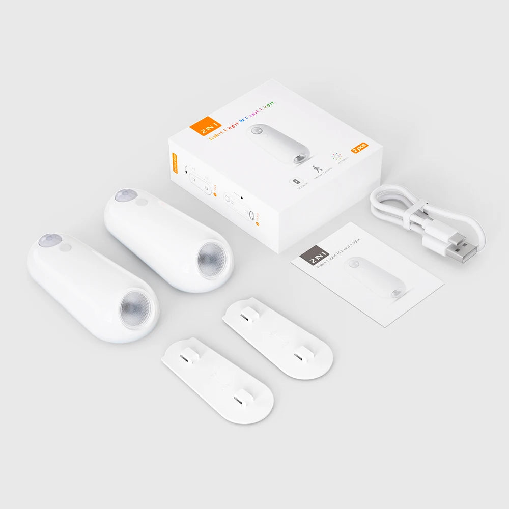 LED Smart Motion Sensor Toilet Night Light – USB Rechargeable, 8-Color Lamp for Bathroom, Corridor & Home Decor
