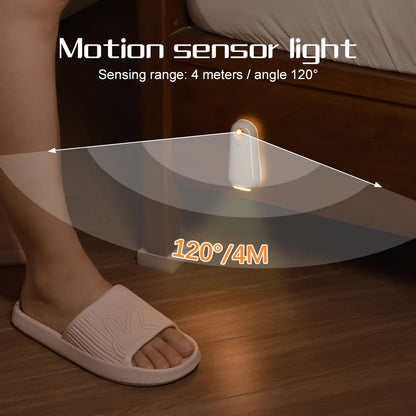 LED Smart Motion Sensor Toilet Night Light – USB Rechargeable, 8-Color Lamp for Bathroom, Corridor & Home Decor