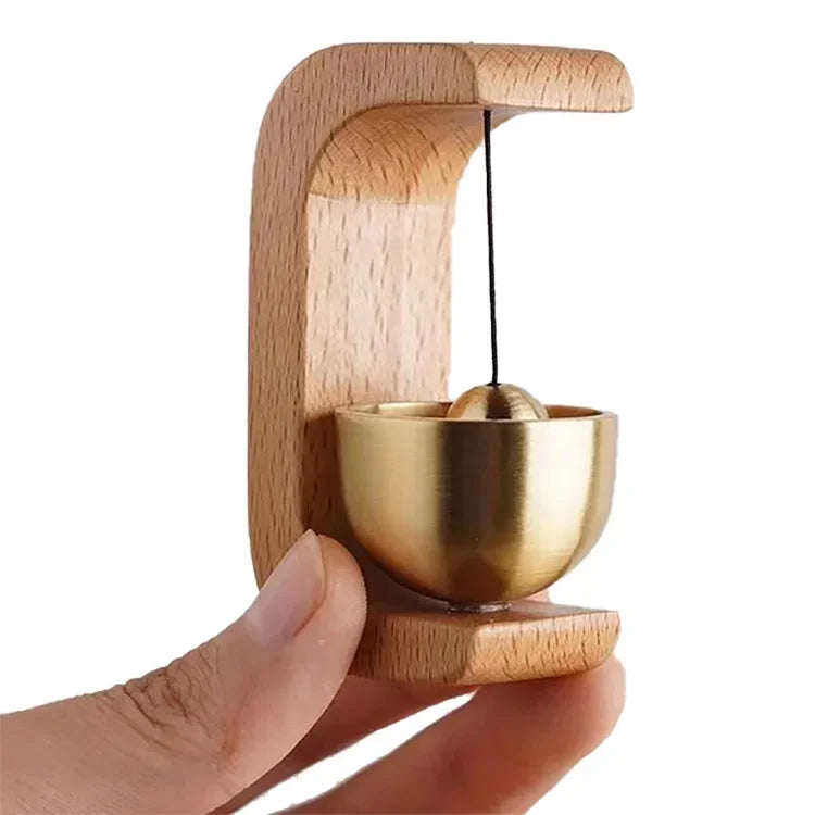 Wooden Doorbell Wind Chime – Modern Home, Car & Holiday Gift Decoration