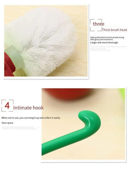 Red Toilet Brush – Creative Cherry Shape Holder Set | Bathroom Accessories