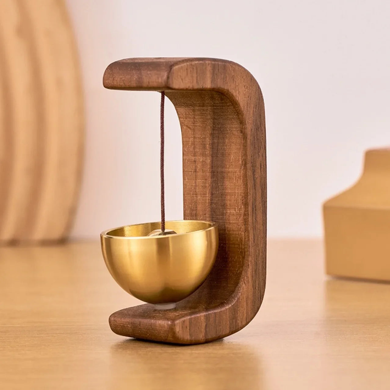 Wooden Doorbell Wind Chime – Modern Home, Car & Holiday Gift Decoration