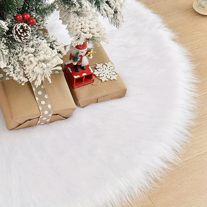1/3pcs White Christmas Tree Skirt,For Christmas Pencil Tree Skirt,Christmas Supplies Home Decoration Event Decoration Decoration