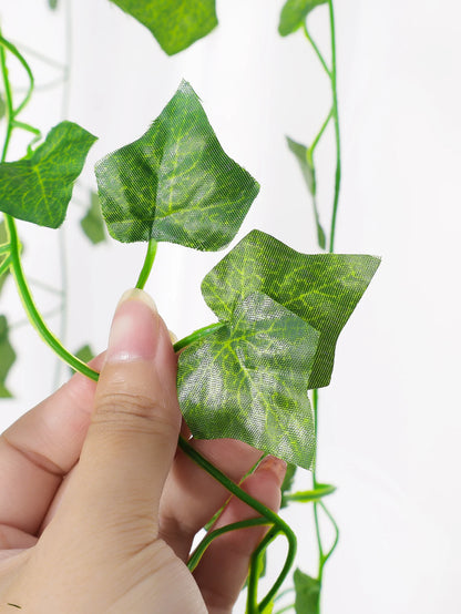 Green Leaf String Lights – Artificial Ivy Vine Fairy Light Garland for Home, Party & Wedding Decoration