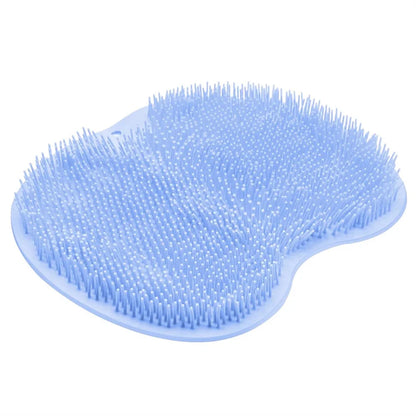 Shower Foot Scrubber Mat & Back Washer – Exfoliating Bath Wash Pad with Suction Cups