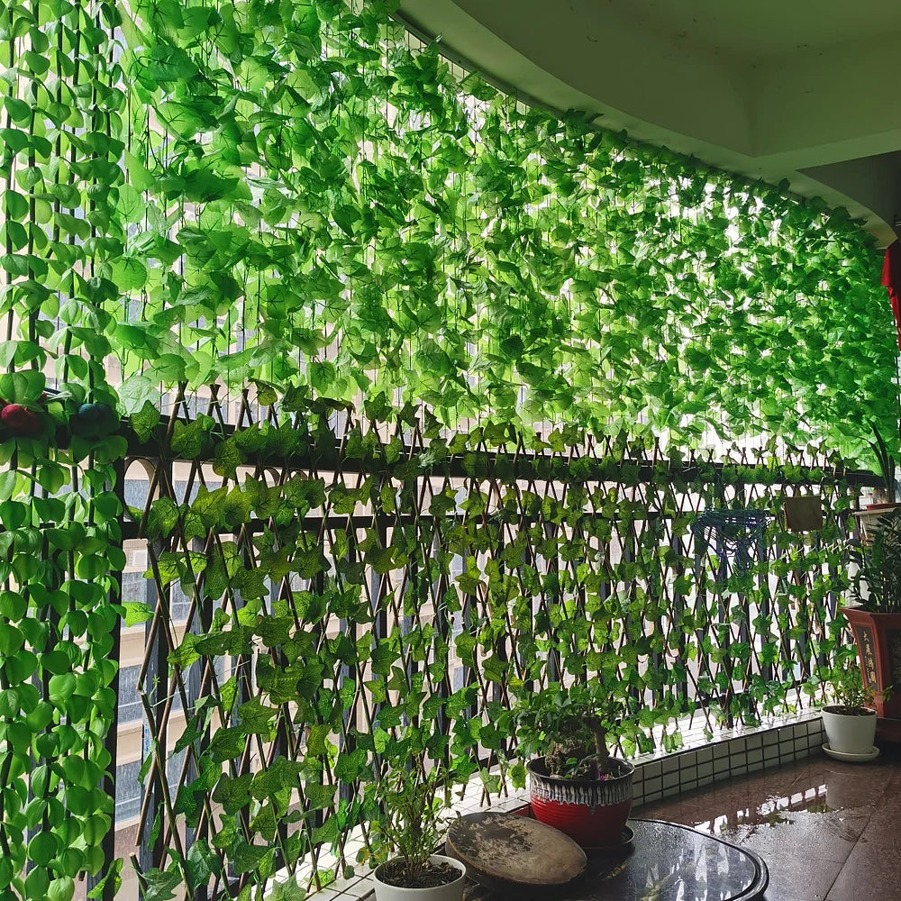Green Leaf String Lights – Artificial Ivy Vine Fairy Light Garland for Home, Party & Wedding Decoration