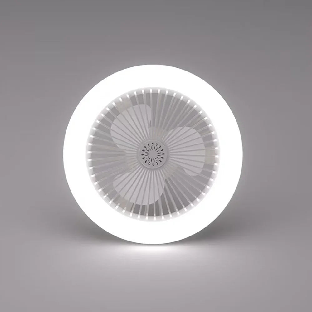 Rotatable 3-in-1 Ceiling Fan with Remote Control – E27 LED Lighting Base for Bedroom & Living Room