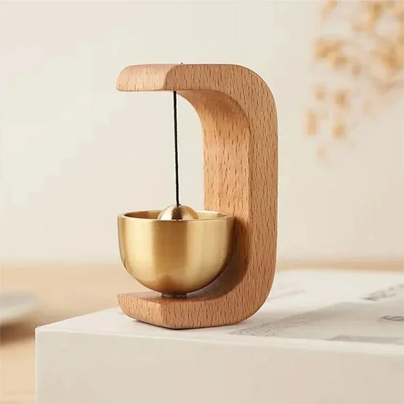 Wooden Doorbell Wind Chime – Modern Home, Car & Holiday Gift Decoration