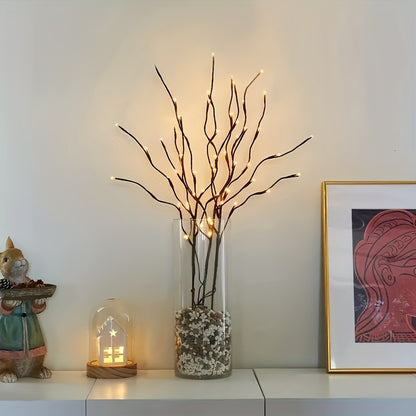 20 LED Branch Lights – Battery Powered Fairy Lights for Indoor Decoration, Weddings, Christmas, Birthdays & Home Decor