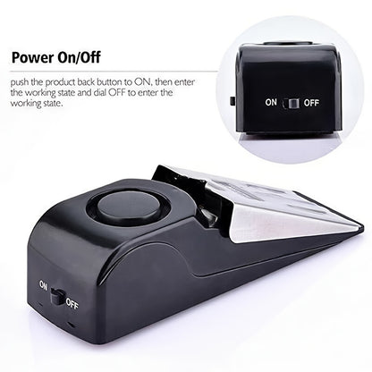 Portable Door Stop Alarm – Travel Security Device for Home, Apartment & Hotel