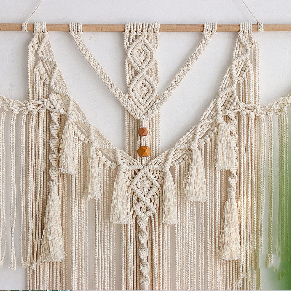 Handmade Cotton Rope Tassel Tapestry