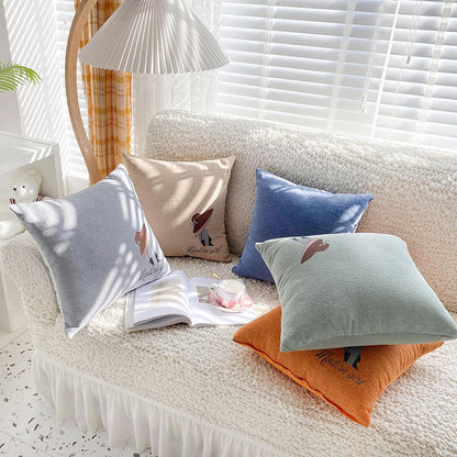Modern Square Throw Pillow Cover – Soft Fabric, 45 × 45 cm