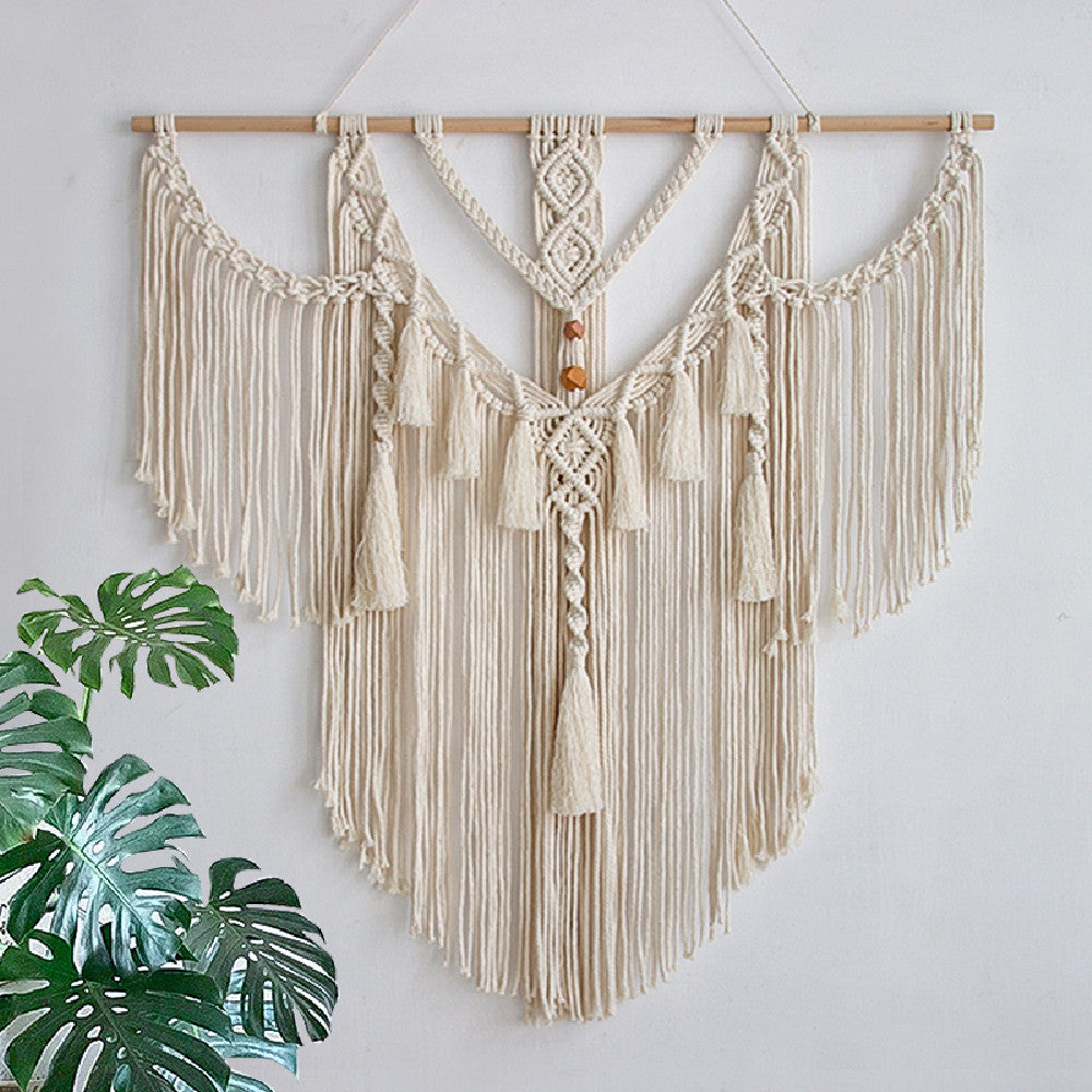 Handmade Cotton Rope Tassel Tapestry
